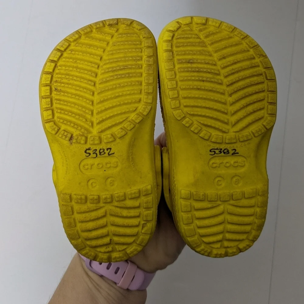 Crocs Yellow Sandal Water Shoe 6T